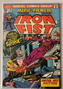 Marvel Premiere #20 Marvel (4.0 VG) Iron Fist (1975)