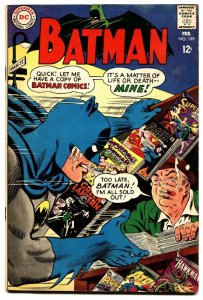 Batman #199 comic book 1968- Newstand / DC Comic line cover- Silver Age