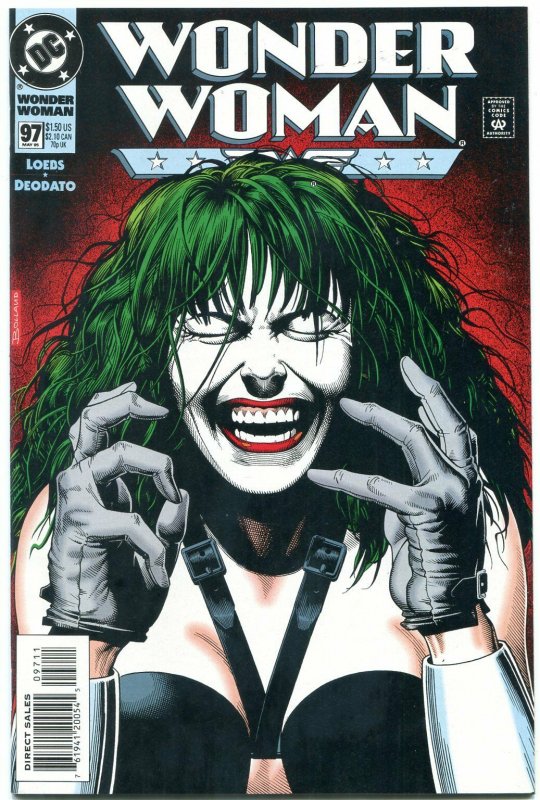 Wonder Woman #97 1995- Briand Bolland- Joker cover NM