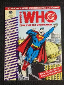1990 WHO'S WHO IN THE DC UNIVERSE #1 VF 8.0 Superman with Fold-Out