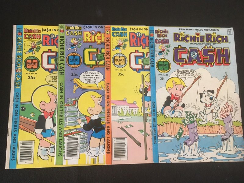 RICHIE RICH CASH #22, 25, 27, 28