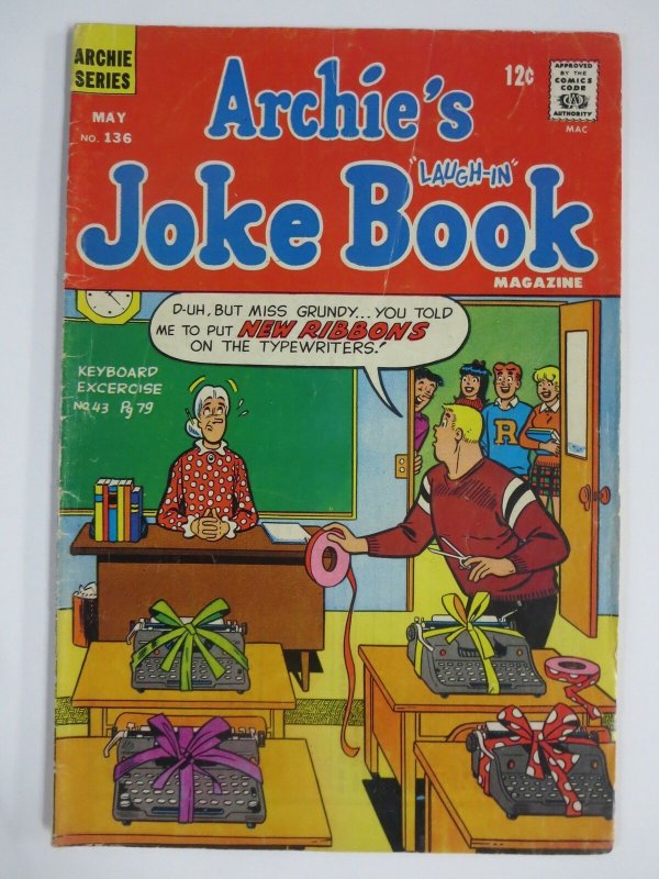 ARCHIES JOKE BOOK136 G 6/1969 COMICS BOOK