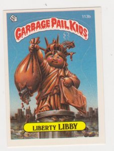 1986 Garbage Pail Kids  #113b- Liberty Libby