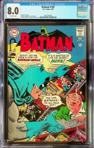 Batman #199 (1968) - CGC 8.0 - Cert#4475193025