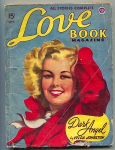 PULP:  Love Book Magazine Pulp September 1947- Dark Angel VG