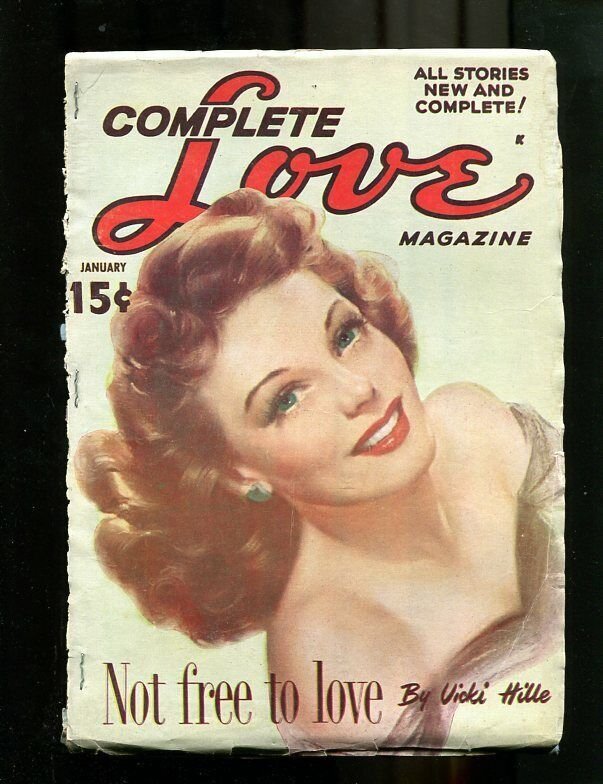 COMPLETE LOVE PULP-JAN-1950-GOOD GIRL ART-PIN UP COVER! FR/G