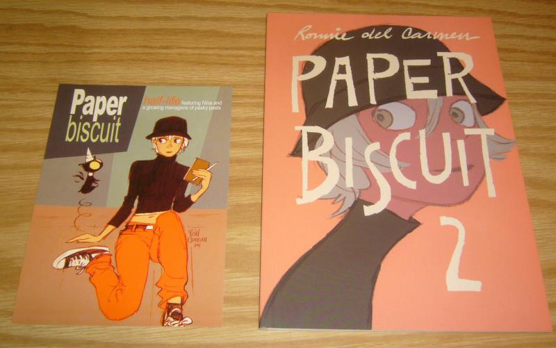 Paper Biscuit #2 VF/NM signed by ronnie del carmen (head of story at PIXAR) rare