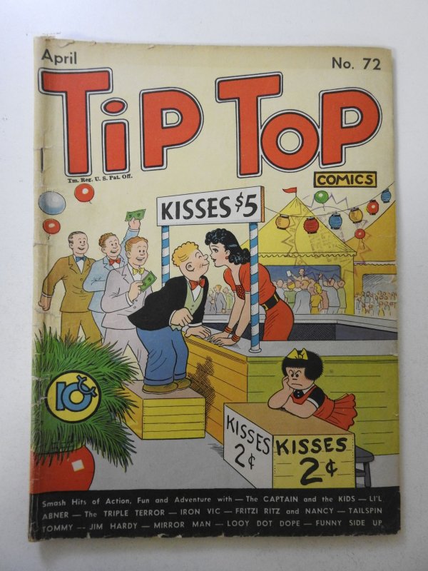 Tip Top Comics #72 (1942) GD/VG Condition see desc