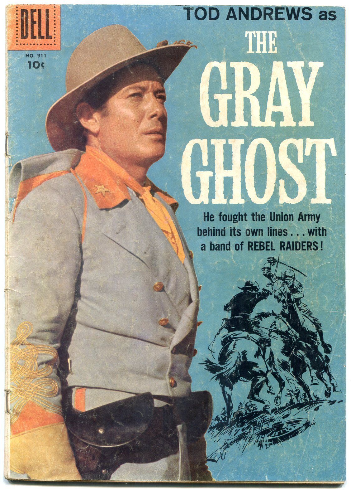 The Gray Ghost- Four Color Comics #911 1958- Tod Andrews VG / HipComic