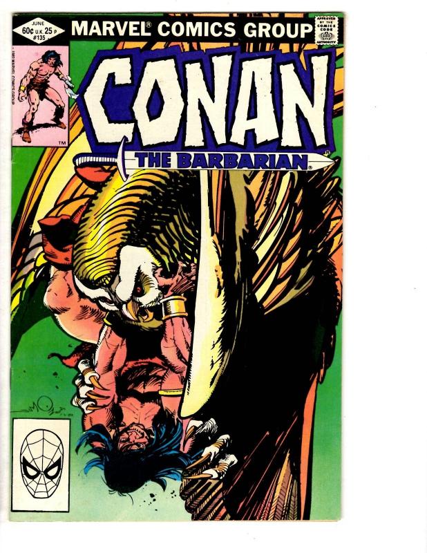 5 Conan the Barbarian Marvel Comic Books # 132 133 134 135 136 John Buscema WT12