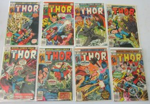 Thor comic lot from:#252-299 43 different avg 5.0 range 4.0-6.0 (1976-80)