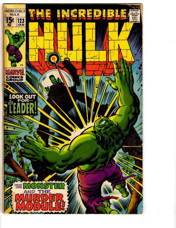 Incredible Hulk # 123 GD/VG Marvel Comic Book Iron Man Thor Captain America RH2