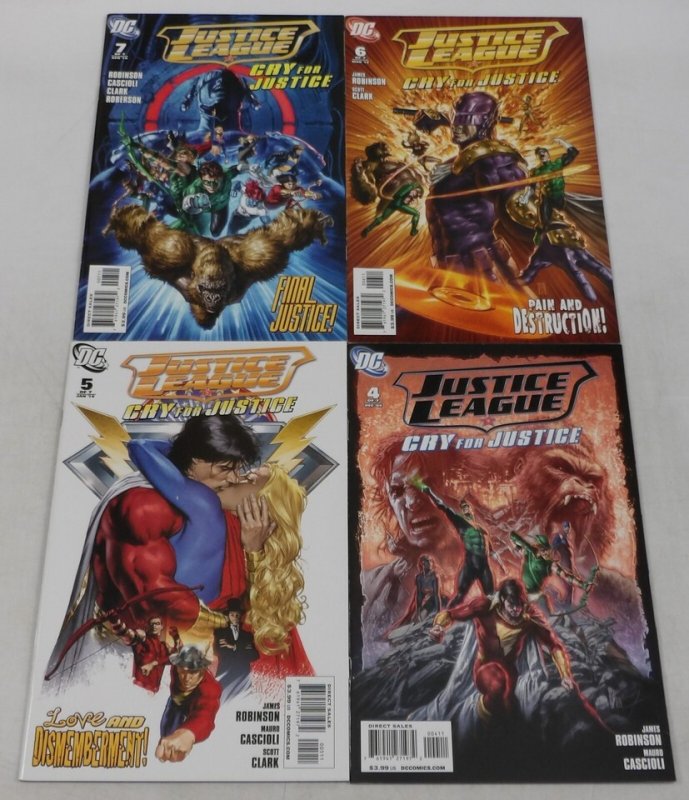 Justice League: Cry for Justice #1-7 VF/NM complete series + variant ; DC (AC02)