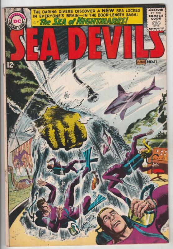 Sea Devils #11 (Jun-63) FN/VF Mid-High-Grade Sea Devils (Dane Dorrence, Biff ...