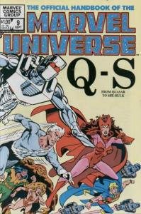 Official Handbook of the Marvel Universe (1983 series)  #9, VF+ (Stock photo)