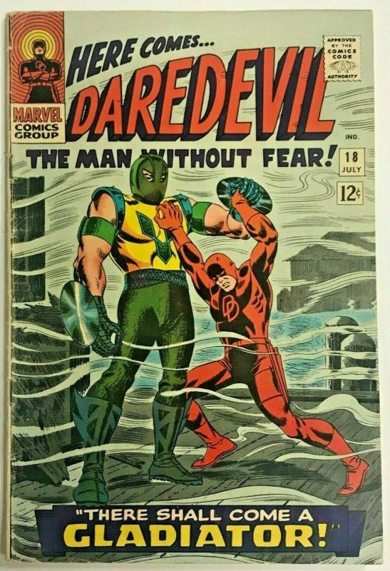 DAREDEVIL#18 VG 1966 FIRST GLADIATOR MARVEL SILVER AGE COMICS