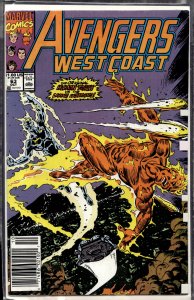 Avengers West Coast #63 (1990) West Coast Avengers / Avengers West Coast [Key...