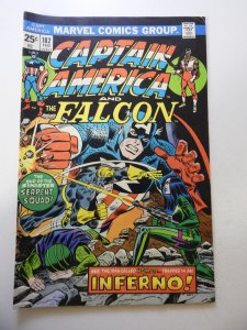 Captain America #182 VG Condition moisture stain bc MVS Intact