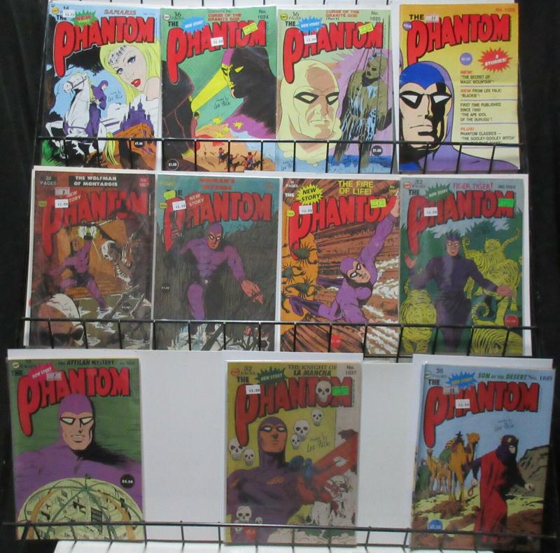 Phantom (Frew 1992) #1024-1070 Lot of 11Diff Slam Evil with these Stories!