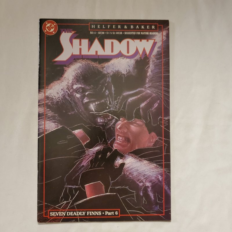 Shadow 13 Very Fine+ Cover by Kyle Baker