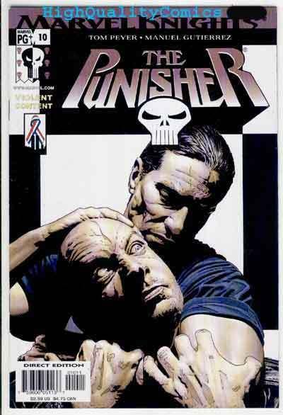 PUNISHER #10, Tim Bradstreet, NM+, 2001, Frank Castle, Blood