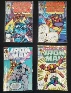 IRON MAN 4PC (VF/NM) SHELLHEAD & HULKSTER VS MAGGIA,DREADNAUGHT DESTRUCTION 1989