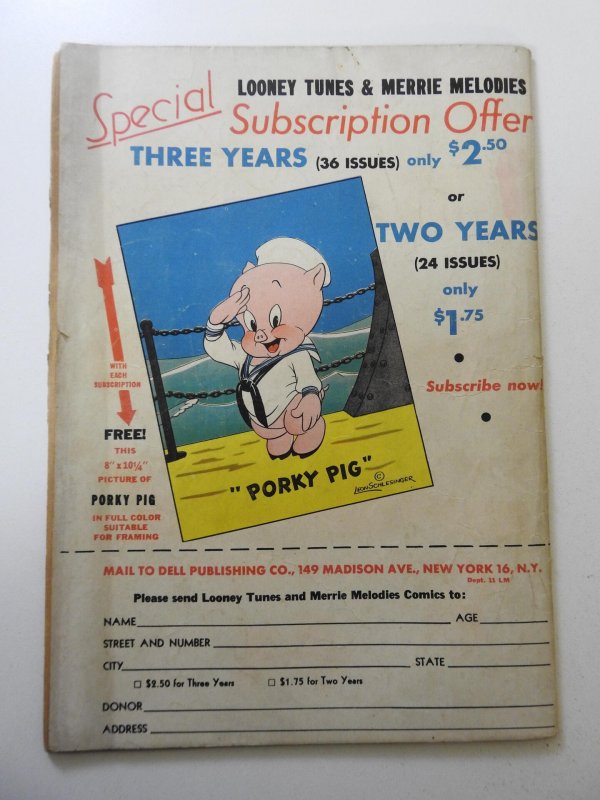 Looney Tunes and Merrie Melodies Comics #37 (1944) VG Condition!