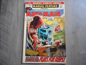 MARVEL FEATURE # 5 ANT-MAN WOW!! HIGHER-GRADE GEM!! HERB TEMP COVER & ART