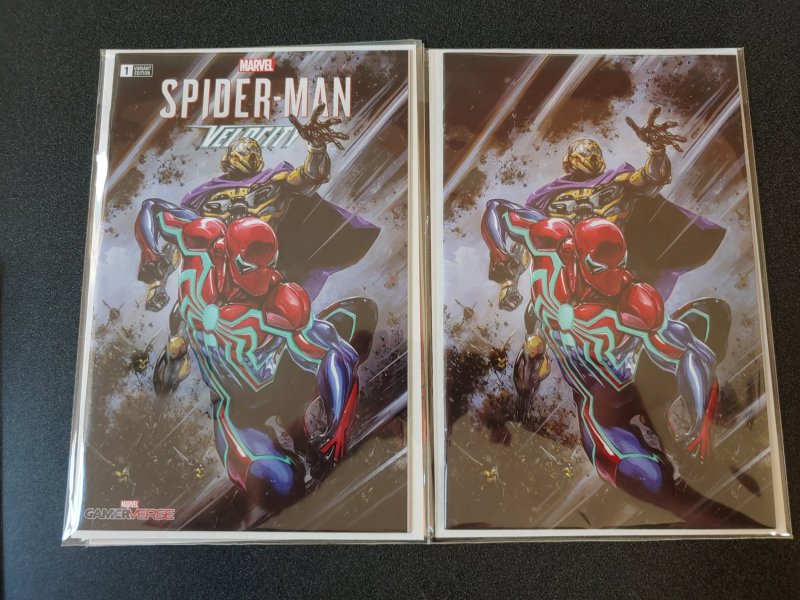 Spider-Man Velocity #1 Clayton Crain Virgin Variant Set