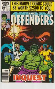 5 The Defenders Marvel Comic Books # 73 83 87 95 104 Hulk Hellcat Namor EP1