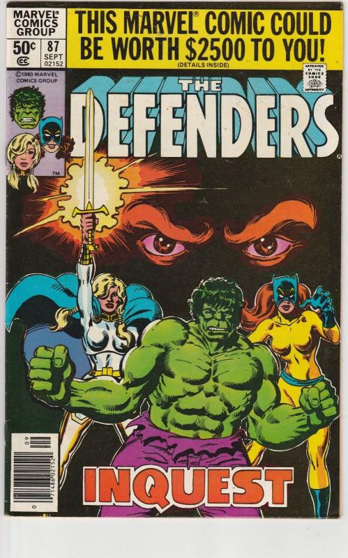 5 The Defenders Marvel Comic Books # 73 83 87 95 104 Hulk Hellcat Namor EP1