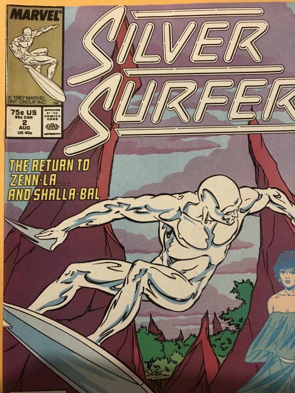 Silver Surfer #2 : Marvel 8/87 Fn/VF; Marshall Rogers art