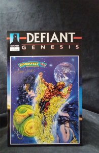 Defiant Genesis #1 w/ signed trading cards 1993 Defiant Comics Comic Book