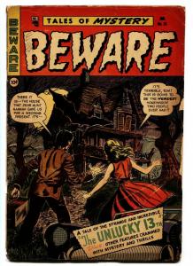 Beware Comics #13 1955-  Pre-code horror- Golden Age Rare issue G/VG