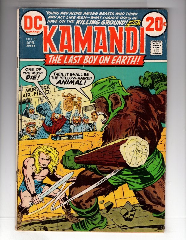 Kamandi, The Last Boy on Earth #5 (1973) Jack Kirby! Bronze DC  / ECA5X