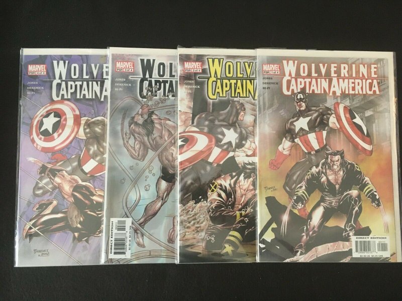 WOLVERINE/CAPTAIN AMERICA #1, 2, 3, 4 VFNM Condition