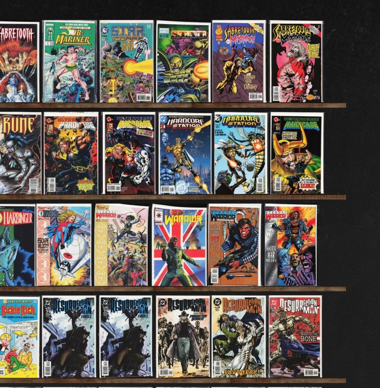 Huge Lot 150+ Comics with Savage Dragon, Excalibur, Eternal Warrior & More!