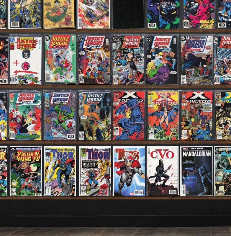Huge Lot 140+ Comics with Justice League Europe, Thor, X-Factor & More!