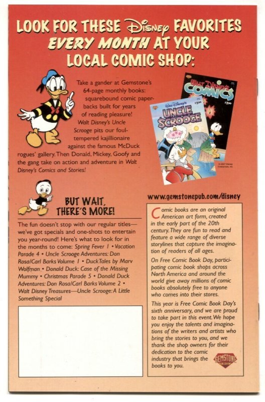 Walt Disney's Mickey Mouse Free Comic Book Day 2007 Robin Hood