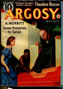 Argosy 6/24/1939-Rudolph Belarski-African American man-A. Merritt-VF