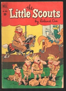 Little Scouts #3 1952-Dell-Merry-go-round cover-Boy Scouts humor-G/VG