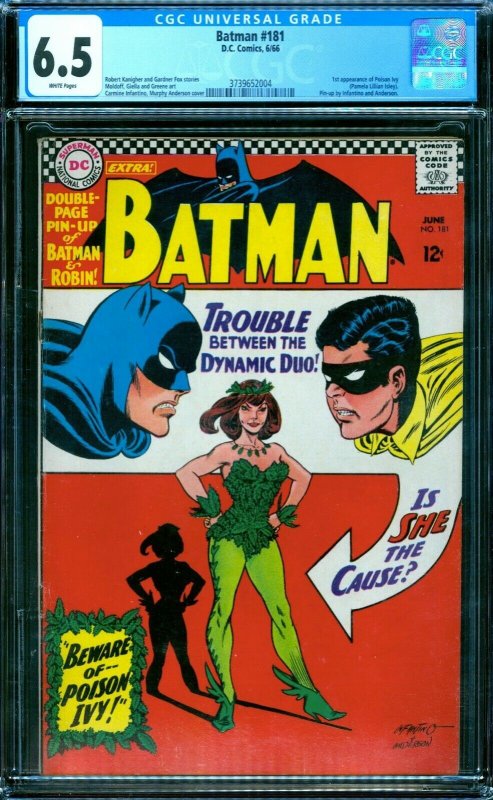 Batman 181 CGC 6.5  1st Poison Ivy  White Pages!