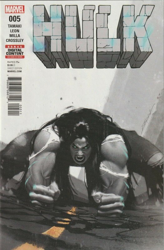 Hulk  5 Cover A NM Marvel Now 2016 Tamaki Dekal She-Hulk Disney  G1