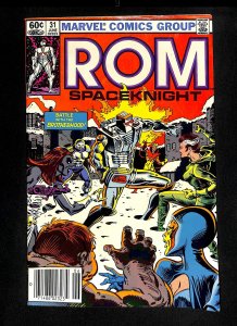 Rom #31 Newsstand Variant 2nd Rogue!