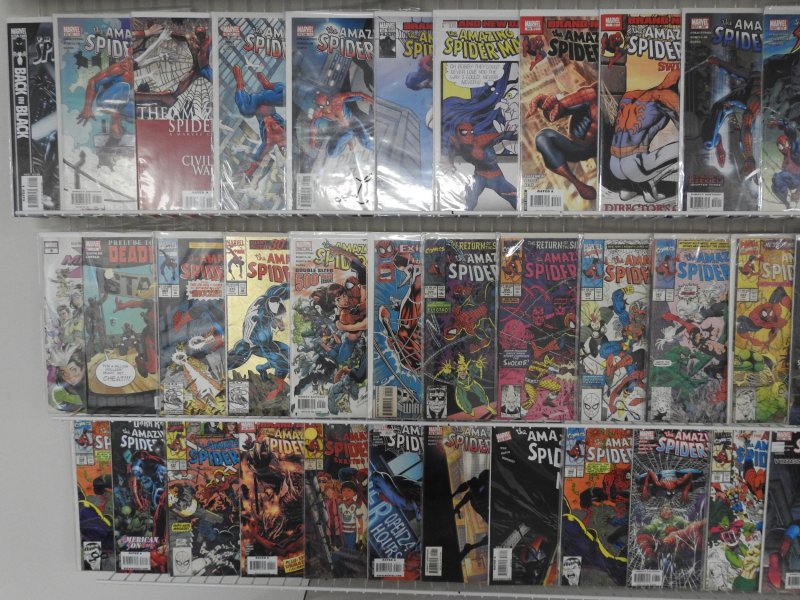 Huge Lot of 160+ Comics W/ Spiderman +More! Average VF- Condition!