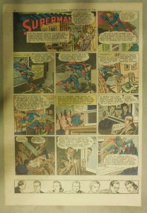 (52) Superman Sunday Pages by Wayne Boring 1949 Complete Year Tabloid Page Size