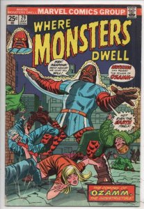 WHERE MONSTERS DWELL #29, VG/FN, Don Heck, 1970, more Bronze age Horror in store
