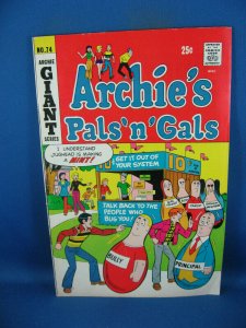 ARCHIE PALS N GALS 74 VG F 1972