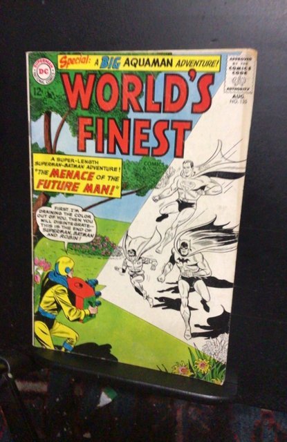 World's Finest Comics #135 (1963) First future man! Aquaman back up! FN+...