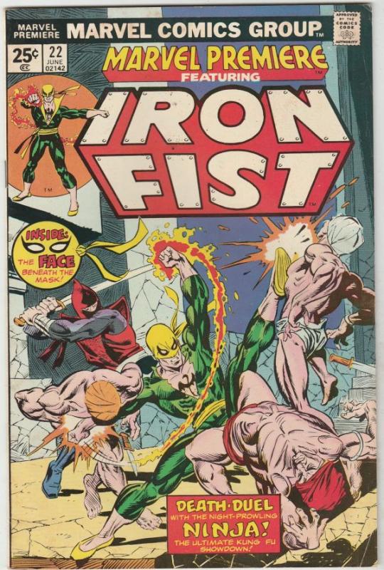 Marvel Premier #22 (Dec-74) FN/VF+ High-Grade Iron Fist